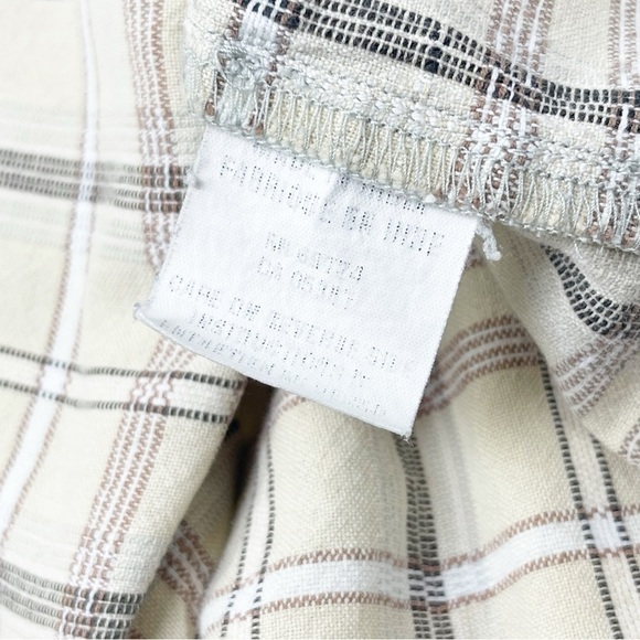 COLUMBIA Men’s Beige Brown Plaid Short Sleeve Button Up Collared Shirt Size XL - Picture 6 of 6
